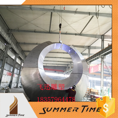 不銹鋼非標(biāo)抽象樂器雕塑 園林與人文的藝術(shù)融合