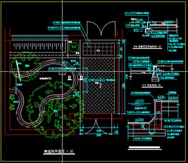 現(xiàn)代風格園林景觀小庭院設計方案CAD解析